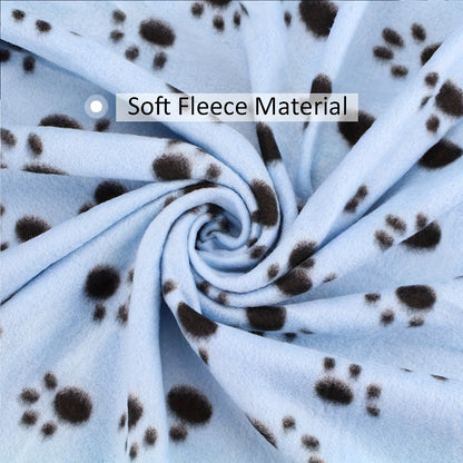 Keep Your Furry pets Cozy with this 6-Pack of Warm Paw Print Dog Blanket Bed Covers!